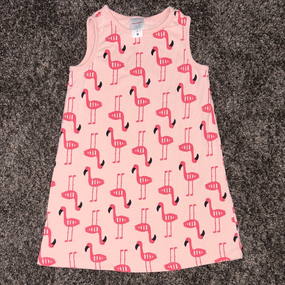 Hanna Andersson Pink Flamingo Kids Dress